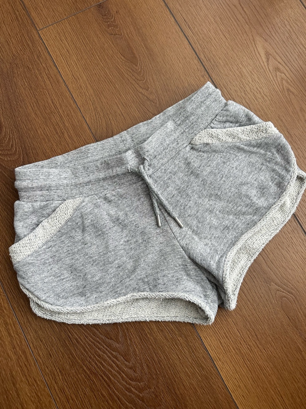 Lorna Jane Heather Gray Terry Lounge Shorts workout shorts